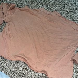 Cropped long sleeve mock neck